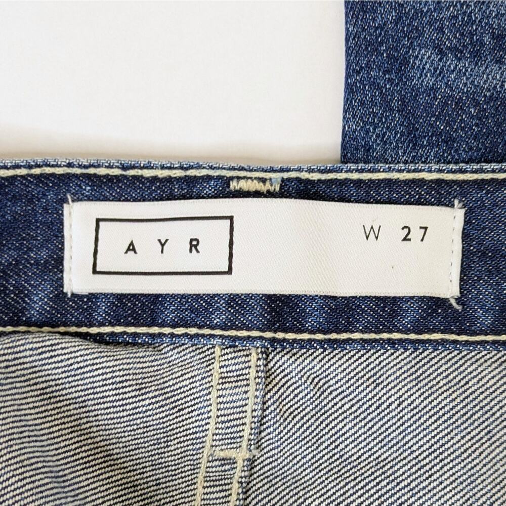 AYR The Crush 27 Barracuda Wash Straight Leg Button Fly NWOT Vintage Aesthetic - Picture 2 of 13
